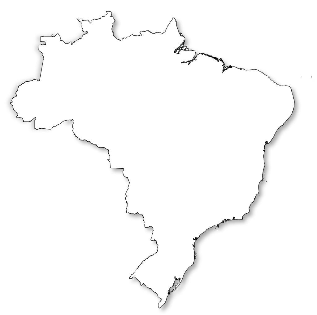 mapa Brazílie osnovy