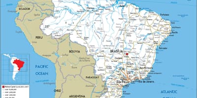 Mapa Brazílie dálnici