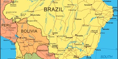 Města Brazílie mapě