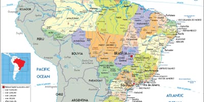 Brazílie v mapě